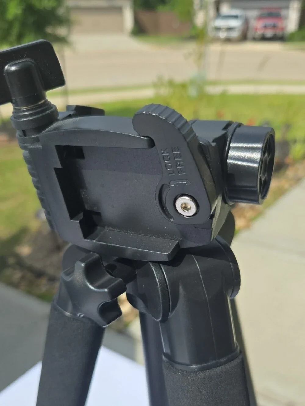 Black Camera Tripod with Quick-Release Head